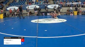 160 lbs Cons 64 #2 - Hayden LeMonds, Minnesota vs Tyler Ross, Missouri