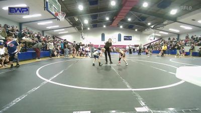 46 lbs Round Of 16 - Wyatt Noel, Cowboy Wrestling Club vs Easton Admire, Berryhill Wrestling Club