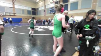 120lbs Champ. Round 2 - Olivia Bishop, Redmond (Girls) vs Emma Lopez, Ephrata (Girls)