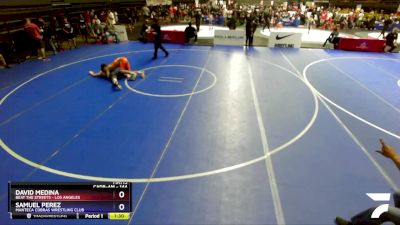 144 lbs Semifinal - David Medina, Beat The Streets - Los Angeles vs Samuel Perez, Manteca Cobras Wrestling Club