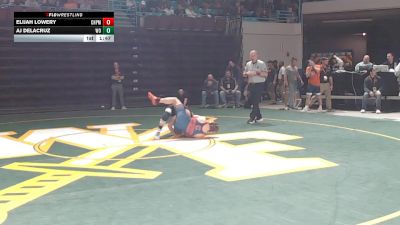 126 lbs Quarterfinal - Elijah Lowery, Chapman vs AJ DeLaCruz, West-Oak