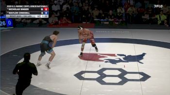 190 lbs 1st Place Match - Nicholas Singer, Pennsylvania vs Waylon Cressell, Iowa