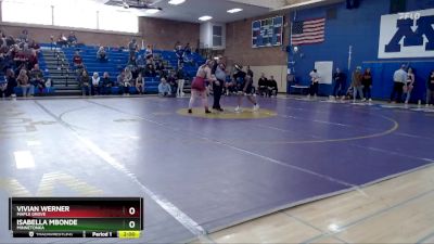 190Girls Round 3 - Vivian Werner, Maple Grove vs Isabella Mbonde, Minnetonka