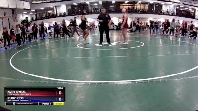 160A Cons. Round 5 - Ruby Rios, McKendree University vs Avry Ryhal, Lock Haven University