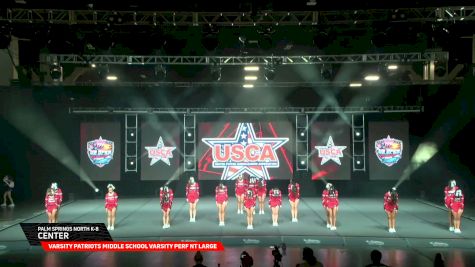 Palm Springs North K-8 - Center [2026 Varsity Patriots Middle School Varsity Perf NT Large Day 2] 2026 US Open Cheerleading & Dance Championship