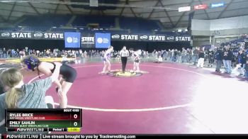 108 lbs Cons. Round 3 - Emily Sahlin, Fitness Quest Wrestling Club vs Rylee Brice, Mat Demon Wrestling Club