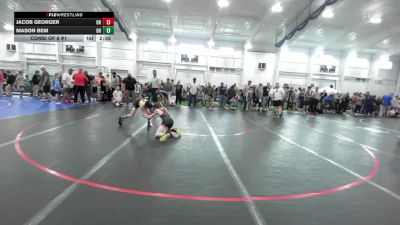 S-75 lbs Consi Of 8 #1 - Jacob Georger, OH vs Mason Bem, OH