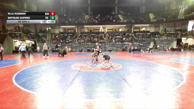 74-80 lbs Rr Rnd 3 - Ella Robbins, Bison Takedown Wrestling Club vs Brynlee Dupree, The Chicken Coop Wrestling Club