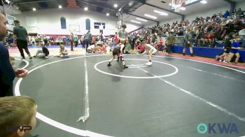 55 lbs Quarterfinal - Wyatt Worth, Collinsville Cardinal Youth Wrestling vs Kysen Morgan, Fort Gibson Youth Wrestling