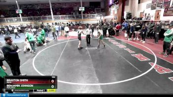 132 lbs Cons. Round 5 - Benjamin Johnson, Potlatch vs Braxton Smith, Mead