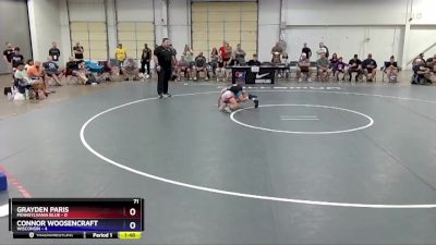 71 lbs Placement Matches (8 Team) - Grayden Paris, Pennsylvania Blue vs Connor Woosencraft, Wisconsin
