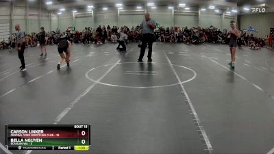 126 lbs Round 4 (8 Team) - Carson Linker, Central York Wrestling Club vs Bella Nguyen, Scanlan WA