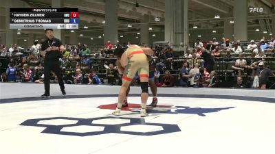 125 lbs Quarters - Hayden Zillmer, Gopher Wrestling Club vs Demetrius Thomas, Rhode Island