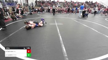 67 lbs Quarterfinal - Aiden Barrow, MAC Wrestling Club vs Joshua Lavers, Newkirk Takedown Club