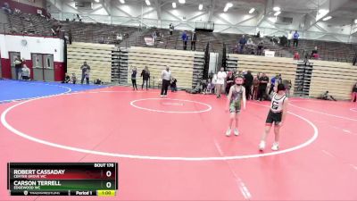 44-45 lbs Round 3 - Robert Cassaday, Center Grove WC vs Carson Terrell, Edgewood WC