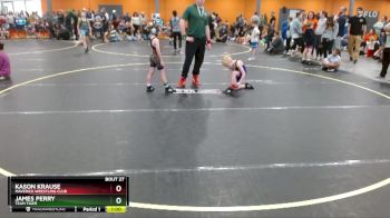 60 lbs Semifinal - Kason Krause, Maverick Wrestling Club vs James Perry, Team Tiger