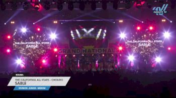 The California All Stars - Ontario - Sable [2023 L4 Junior - Medium] 2023 Spirit Sports Palm Springs Grand Nationals