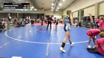 160 lbs Rr Rnd 5 - Mikayla Du Plessis, Grit Mat Club Girls vs Isabella Grant, MGW Surf Savages
