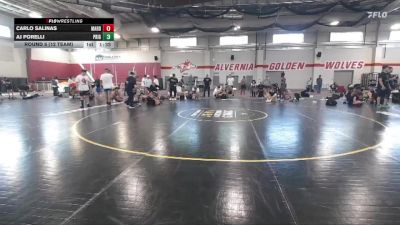 135 lbs Round 5 (12 Team) - AJ Porelli, Prime Gold vs Carlo Salinas, Mat Assassins Red