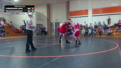 165 JV Cons. Semi - Christopher Lopez, Shawnee Heights vs Skylar Hackbarth, Holton