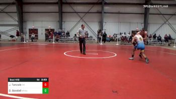 174 lbs 5th Place - Jett Tancsik, Rhode Island College vs Davey Goodall, Western New England