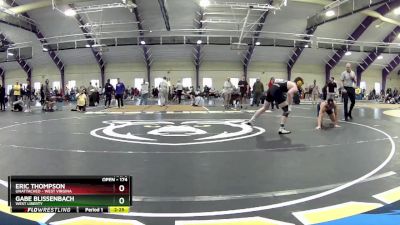 174 lbs Cons. Round 2 - Gabe Blissenbach, West Liberty vs Eric Thompson, Unattached - West Virgina