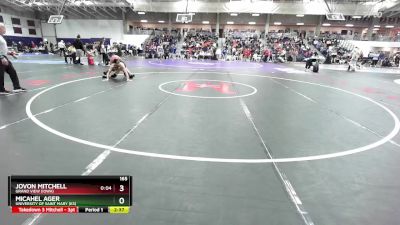 165 lbs Champ. Round 2 - Micahel Ager, University Of Saint Mary (KS) vs Jovon Mitchell, Grand View (Iowa)