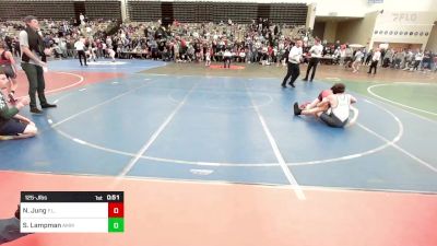 125-J lbs Consolation - Nicholas Jung, F.L.O.W. vs Sam Lampman, AMERICAN MMA AND WRESTLING