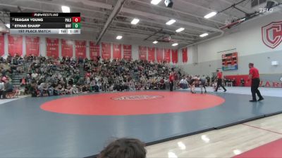 126 lbs 1st Place Match - Ethan Sharp, Uintah vs Teagan Young, Palisade