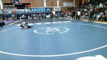 138 lbs Cons. Round 3 - Erik De La Garza, Bishop Gorman HS vs Isaac Ireland, Layton