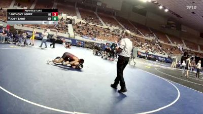 138-D2 Quarterfinal - Anthony Lopez, Ironwood High School vs David Luke, Canyon Del Oro High School