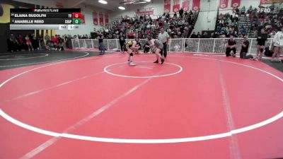 135 lbs Quarterfinal - Elaina Rudolph, Yucca Valley vs Anabelle Reed, Chaparral