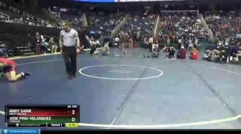 2A 106 lbs Cons. Semi - Andy Saine, West Lincoln vs Jose Pina-velasquez, Forbush