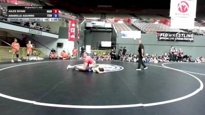 145 lbs Jules Sitani, OCWA - Orange County Wrestling Association vs Anabelle Aguirre, TCWA - Tri-Counties Wrestling Association