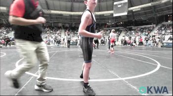 92 lbs Quarterfinal - Rushton Cole, Fort Gibson Youth Wrestling vs Ben Hopper, Hornet Wrestling Club