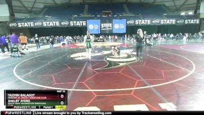 81 lbs 5th Place Match - Yazmin Balagot, Hoquiam Jr. Grizzly Wrestling Club vs Shelby Ayers, South West Washington Wrestling Club