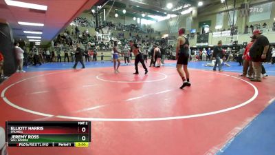 132 lbs Champ. Round 2 - Jeremy Ross, WILL ROGERS vs Elliott Harris, Stilwell