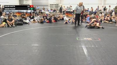 96 lbs Round 5 (6 Team) - Kaleb Watts, Backyard Brawlers vs Jadan Pagan, Carolina Reapers