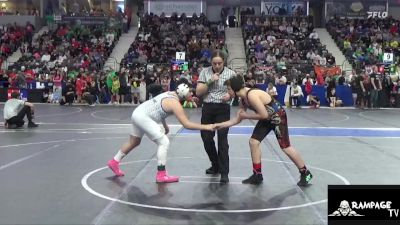 130 lbs Champ. Round 1 - Knox Page, Wichita Blue Knights vs Marshall Parks, Stanton County Trojans Wrestling