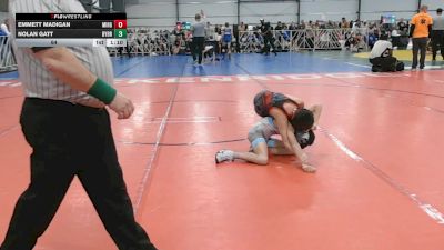 64 lbs Round 2 - 10:30am Friday - Nolan Gatt, Backyard Brawlers vs Emmett Madigan, Mile High