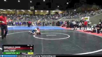 113 lbs Champ. Round 1 - Owen Turner, Banks Mat Club, Inc vs Rohmann St. Pierre, West Albany Mat Club