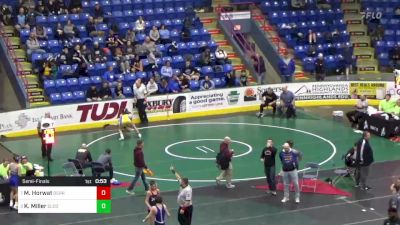 140 lbs Semifinal - Mason Horwat, Derry vs Klint Miller, Elco