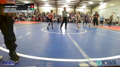 58 lbs Rr Rnd 4 - Jaxson Wright, Bartlesville Wrestling Club vs Grant Remus, Barnsdall Youth Wrestling