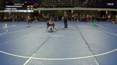 65 lbs Cons. Round 5 - Conor McDonough, ANML vs Lemmy Duval, Bison Wrestling Club