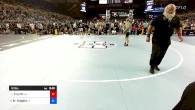 126 lbs Cons 32 #2 - Lincoln Flayter, WI vs Maximus Riggins, IA