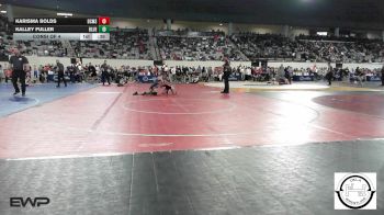 120 lbs Consi Of 4 - Karisma Bolds, Del City Middle School vs Kalley Fuller, Blue Devil Wrestling