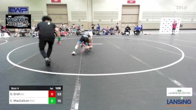 125 lbs Rr Rnd 2 - Greyson Grell, Big Game Wrestling Club vs Evan MacCallum, MWC Wrestling Academy