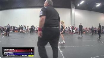 78 lbs Round 6 (8 Team) - CJ Aultman, Georgia United Blue vs Emmy Rice, Missouri Outlaws