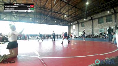 117 lbs Rr Rnd 3 - Sophia Bennett, Lady Outlaws vs Kye Barnes, Sallisaw Takedown Club