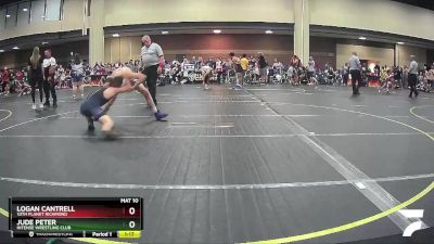 130 lbs Cons. Round 2 - Logan Cantrell, 10th Planet Richmond vs Jude Peter, Intense Wrestling Club